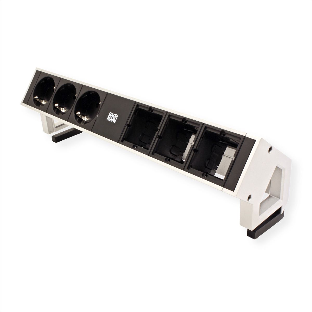 BACHMANN DESK2 3x earthing contact 3x ABD, white