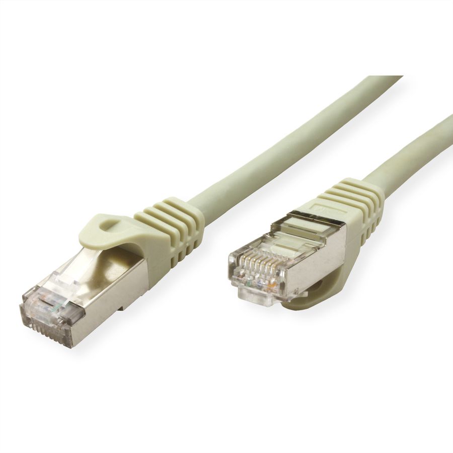 VALUE S/FTP Patch Cord Cat.6A (Class EA), solid, LSOH, grey, 30 m