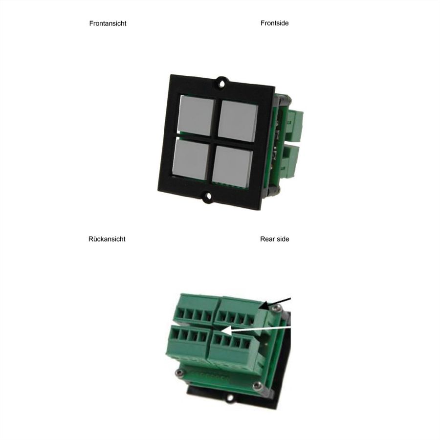 BACHMANN push-button 4-fold on terminal
