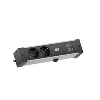 BACHMANN DESK RAIL 2xprotective contact USB A&C, USB Charger 22W 2.0m GST18