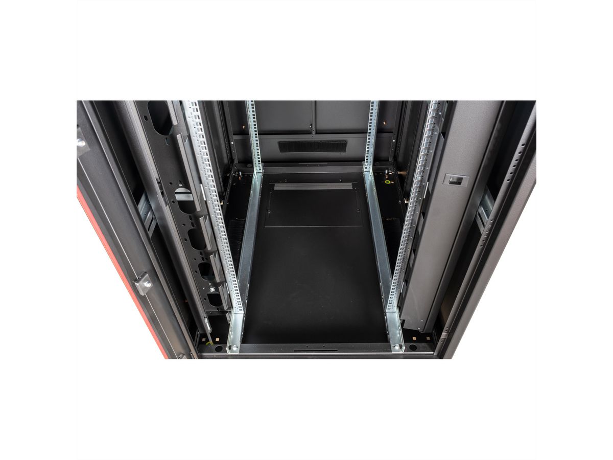 ROLINE 19-inch netwerkkast Pro 26 U, 800x1000 BxD Glazen deur zwart