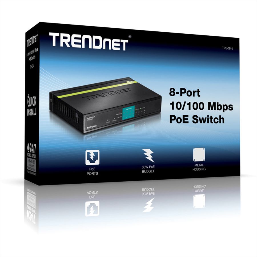 TRENDnet TPE-S44 onbeheerde netwerkswitch