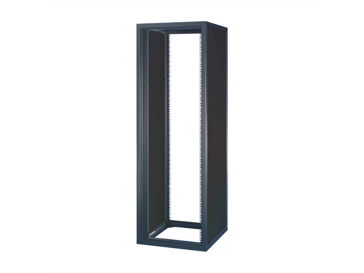 SCHROFF Eurorack-kast zonder deuren, 34 U 1600H 600B 800D, RAL 7021