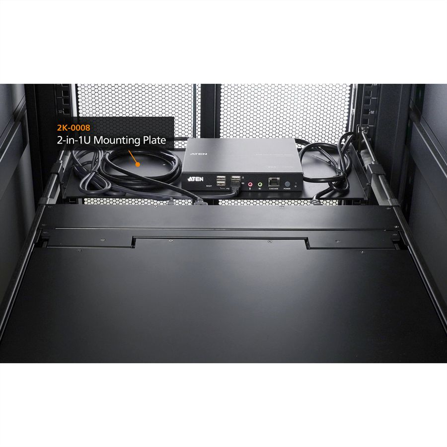ATEN 2K-0008 2 in 1U montageplaat