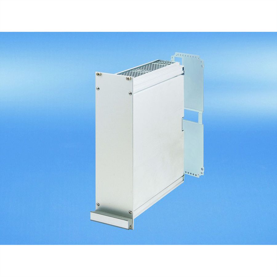 SCHROFF Frame Type Plug-In Unit PRO Kit, Perforated Covers, 1 Connector, 6 U, 28 HP, 227 mm
