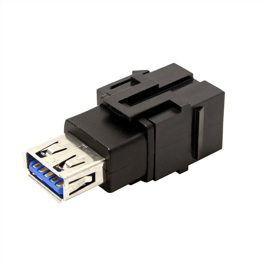 BACHMANN Keystone USB 3.0 Koppeling Typ A/A, zwart