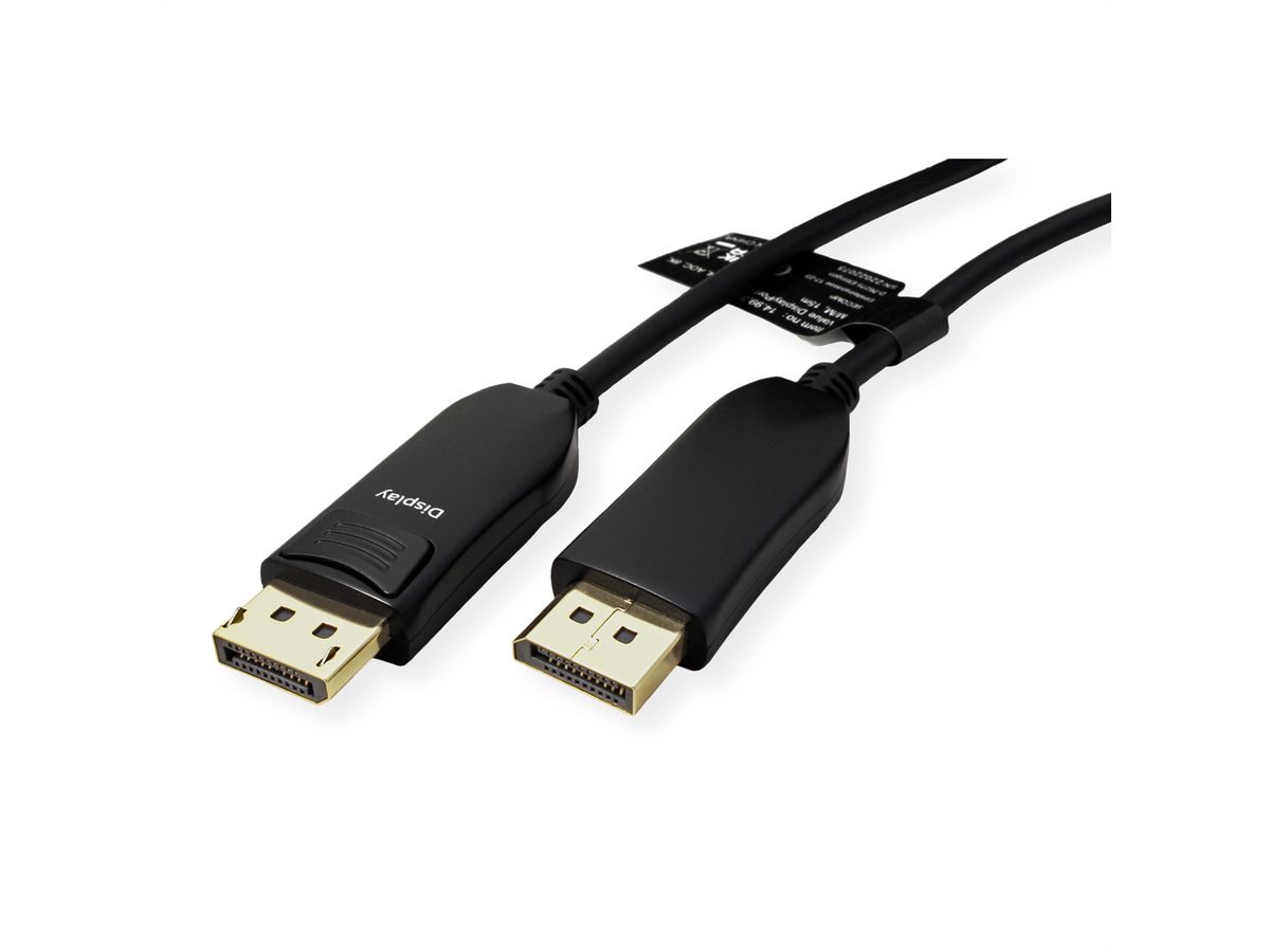 VALUE DisplayPort v1.4 Cable (AOC), M/M, 15 m
