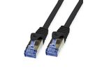 VALUE Outdoor patchkabel Cat.6A (klasse EA) S/FTP (PiMF), massieve kabel, LSOH, zwart, 50 m