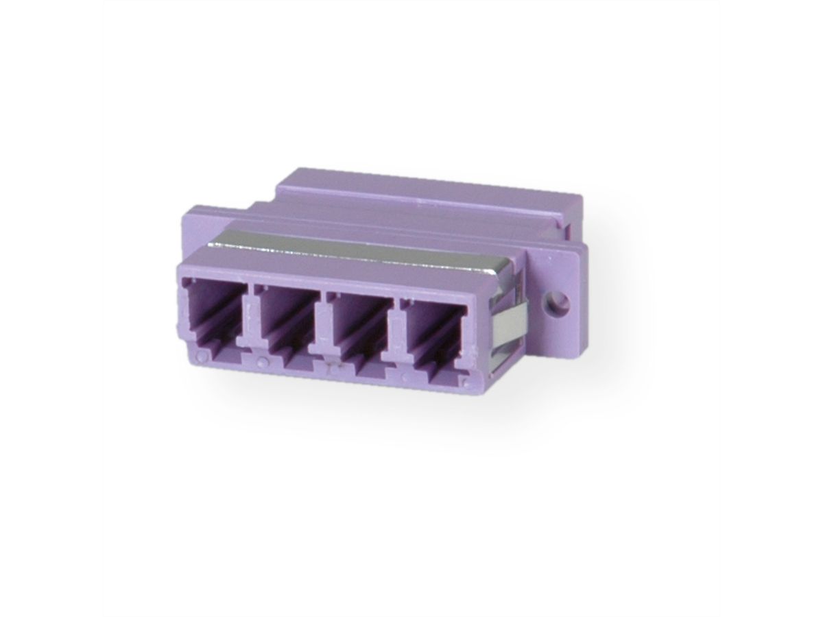 VALUE  Fibre Optic Adapter LC quadruple, OM4, PB