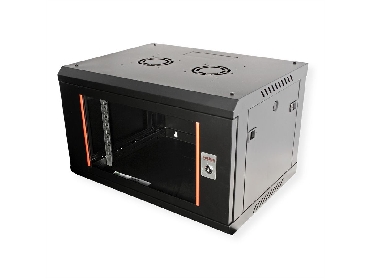 ROLINE 19-inch wandbehuizing Basic Plus 6U, 600x450 BxD zwart