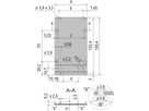 SCHROFF frontplaat, frame type insteekeenheden, afschermbaar, 3 HE, 12 HE, 2,5 mm, Al, voorzijde geanodiseerd, achterzijde geleidend