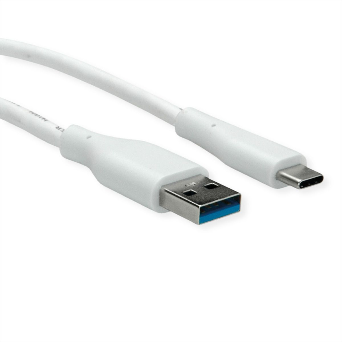 VALUE USB 3.2 Gen 1 kabel, A-C, M/M, wit, 2 m