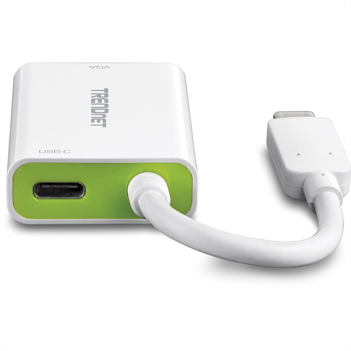 TRENDnet TUC-VGA2 USB-C VGA Wit kabeladapter/verloopstukje