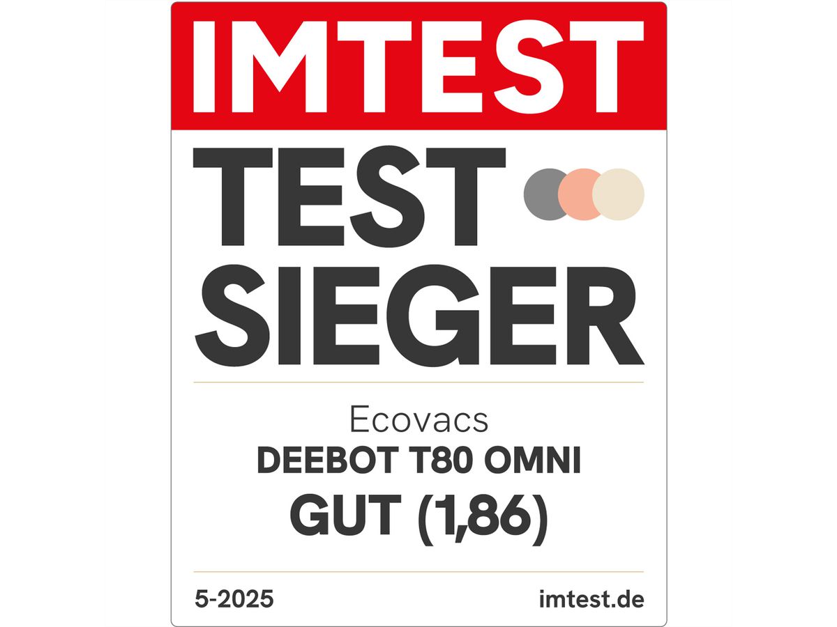 Ecovacs Saugroboter T80 Omni, Deebot, schwarz
