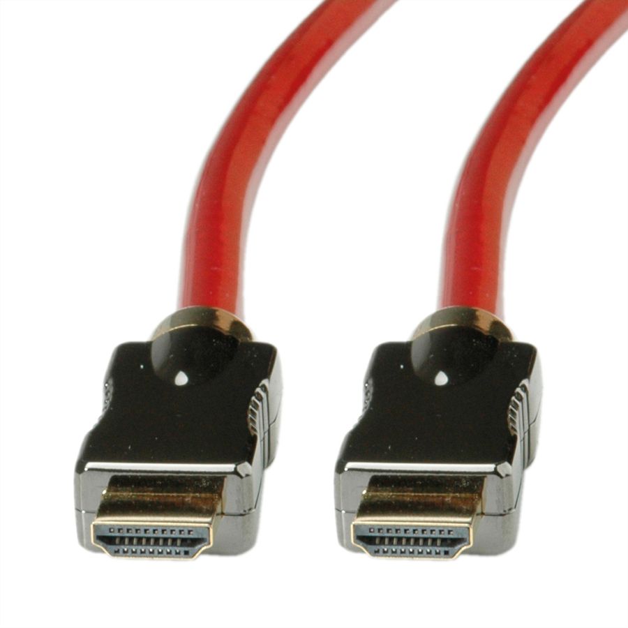 ROLINE HDMI 8K (7680 x 4320) Ultra HD Cable met Ethernet, M/M, rood, 3 m