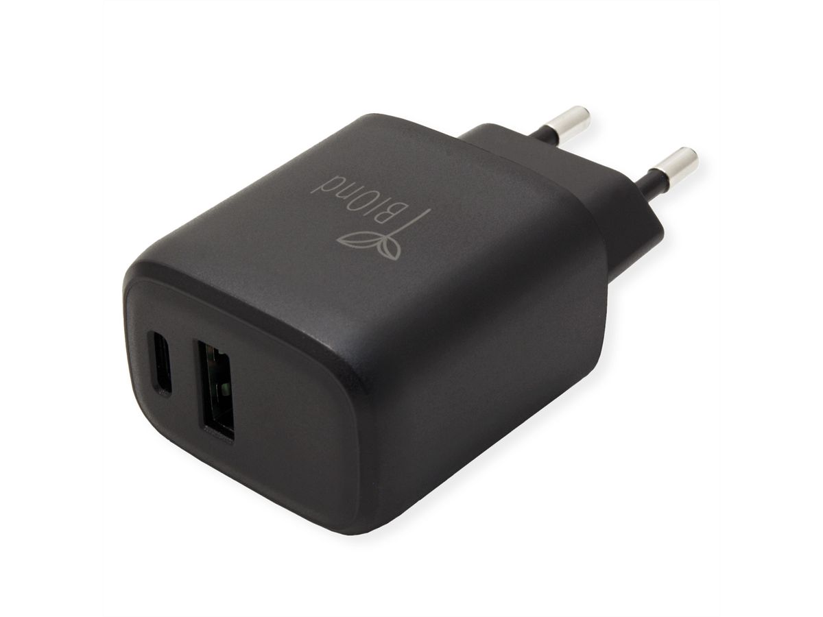 BIOnd Bio-PD 20W Oplader Dual Port USB-A en C