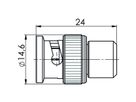 TELEGÄRTNER BNC Termination Load, (m) 50 Ohm