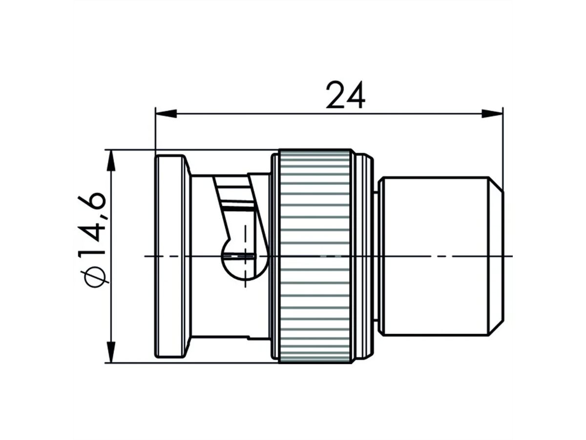 TELEGÄRTNER BNC Termination Load, (m) 50 Ohm
