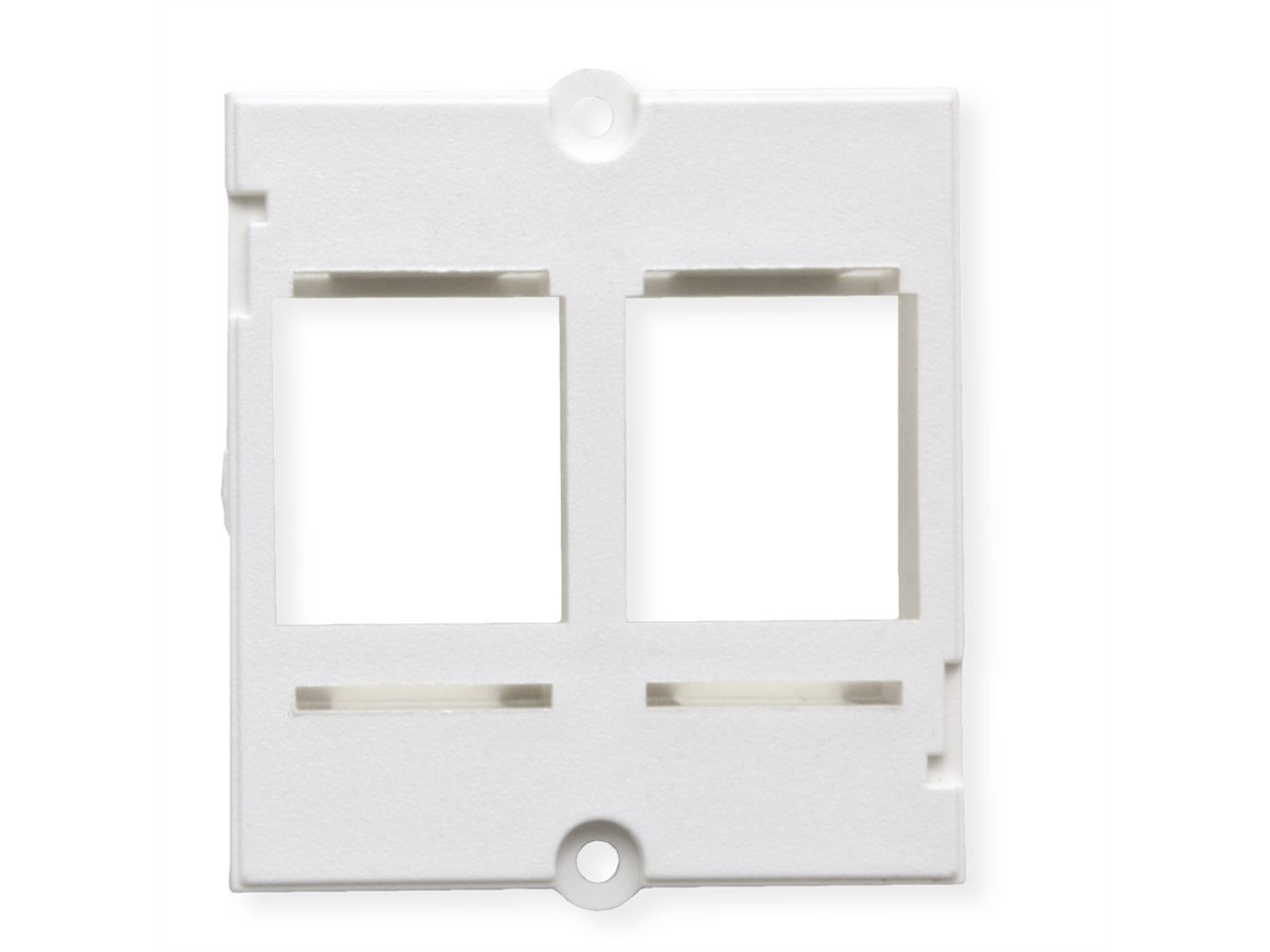 BACHMANN Custom Module Frame 2x Keystone, white