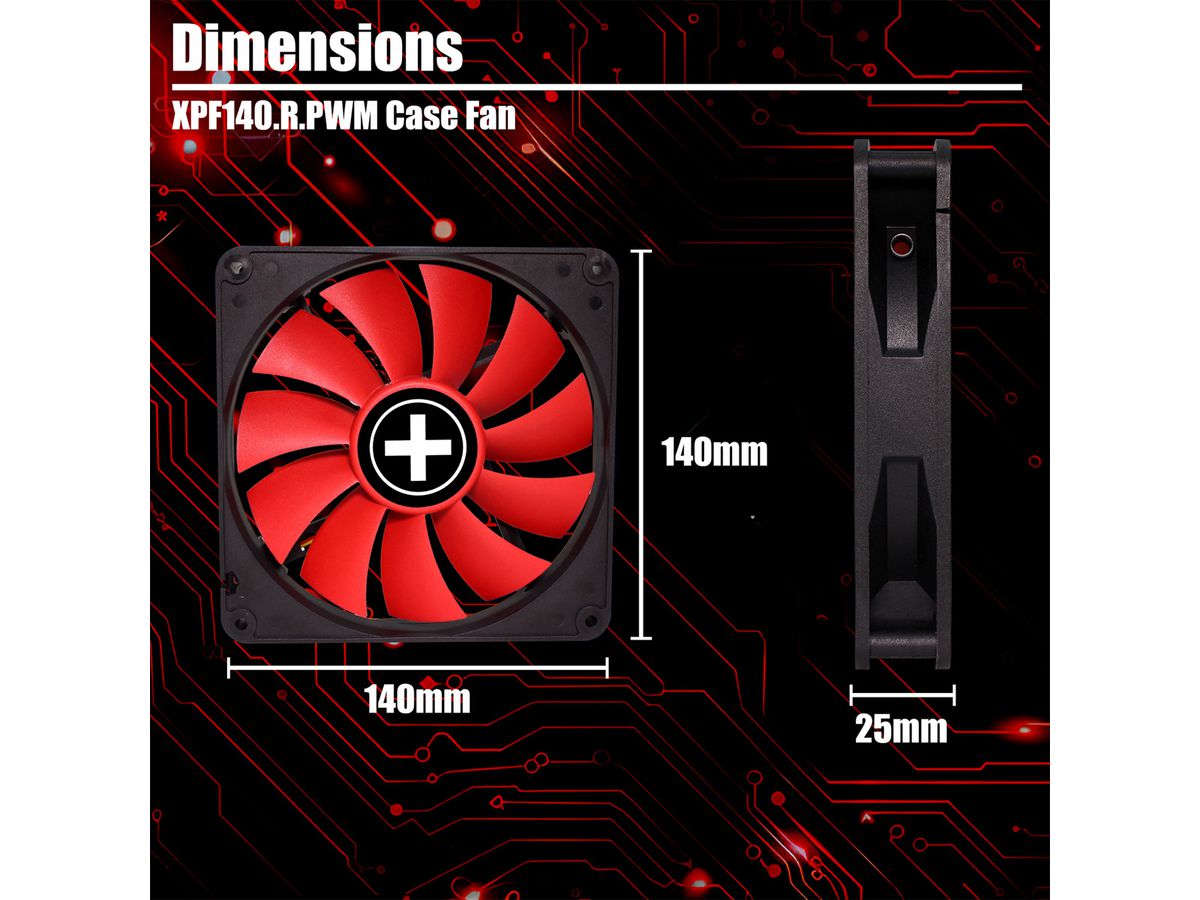 Xilence XPF140.R.PWM 140mm PWM Case Fan, 4PIN