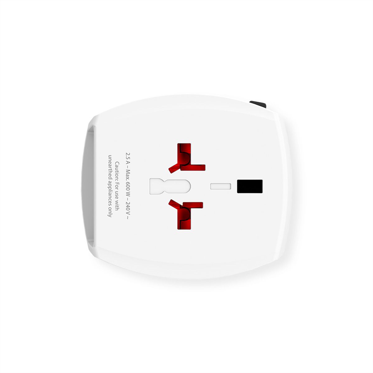 Skross MUV USB 2A Universal 2-pole Travel Adapter, worldwide