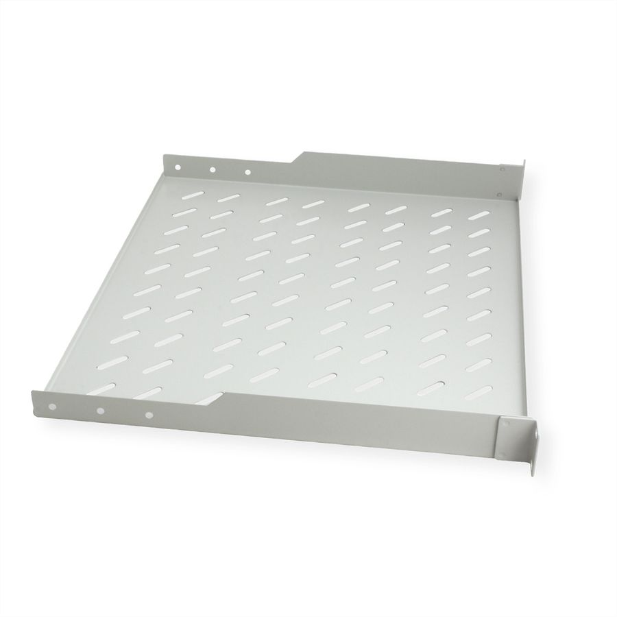 ROLINE 19-inch shelf 1 U 400 T, 15kg load capacity grey