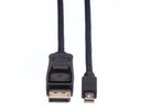 VALUE DisplayPort Cable, DP - Mini DP, M/M, black, 3 m