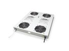 ROLINE 19-inch roof-mounted fan unit 4 fans, Thermostat grey