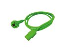 ROLINE Power Cable, straight IEC Connector, green, 1.8 m