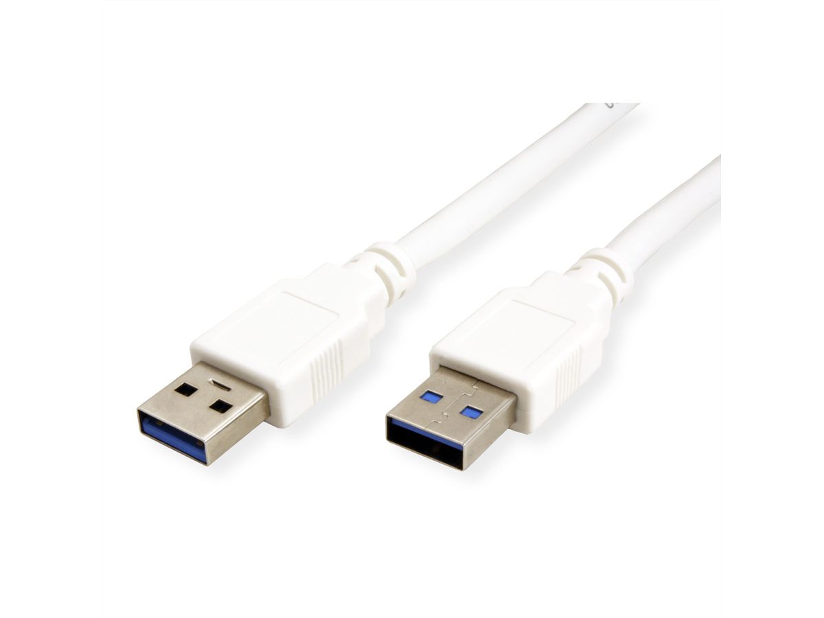 VALUE USB 3.2 Gen 1 kabel, type A-A, wit, 1,8 m