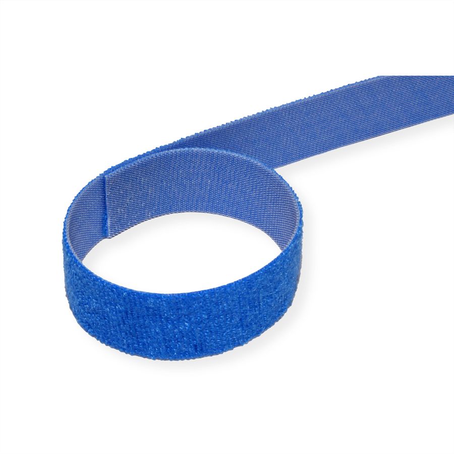 VELCRO® ONE-WRAP® klittenband ongeperforeerd op rol, 20mm, blauw, 25 m