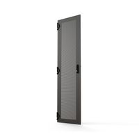 SCHROFF Varistar CP stalen deur, geperforeerd met 1-punts vergrendeling, RAL 7021, 42 U, 2000H, 600W