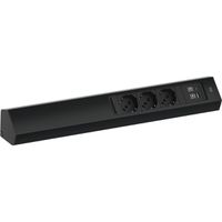 BACHMANN CASIA2 3xP40 1xUSB A/C 22W, 2,0m AEH, RAL9005, Italia