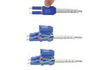 ROLINE Fibre Optic Jumper Cable, Duplex, 9/125µm, OS2, LC/LC, UNIBOOT, yellow, 2 m