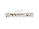 BACHMANN CONI 4xUTE 1xUSB A/C 22W 1xCM 0,2m GST18 RAL9010