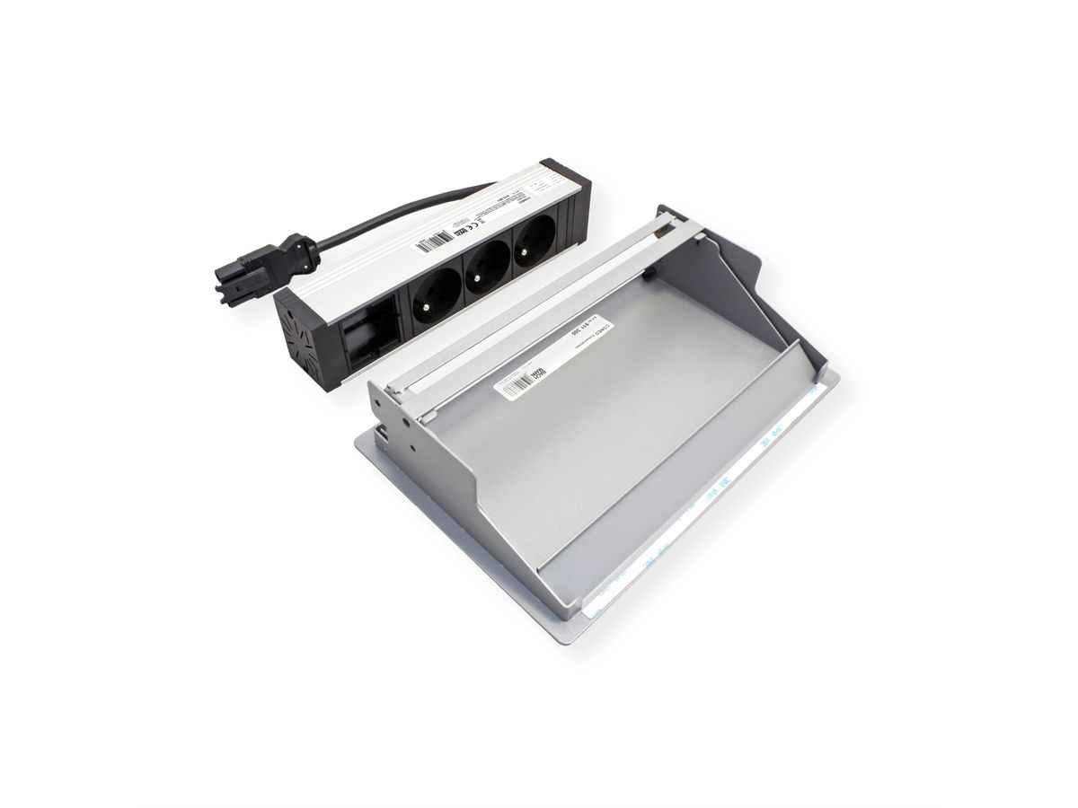 BACHMANN CONEO Set 3xUTE 1xCM 0.2m GST18 white aluminium