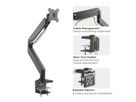 ROLINE LCD Monitor Stand Pneumatic, Desk Clamp, Pivot, max. 15 kg, 5 Joints