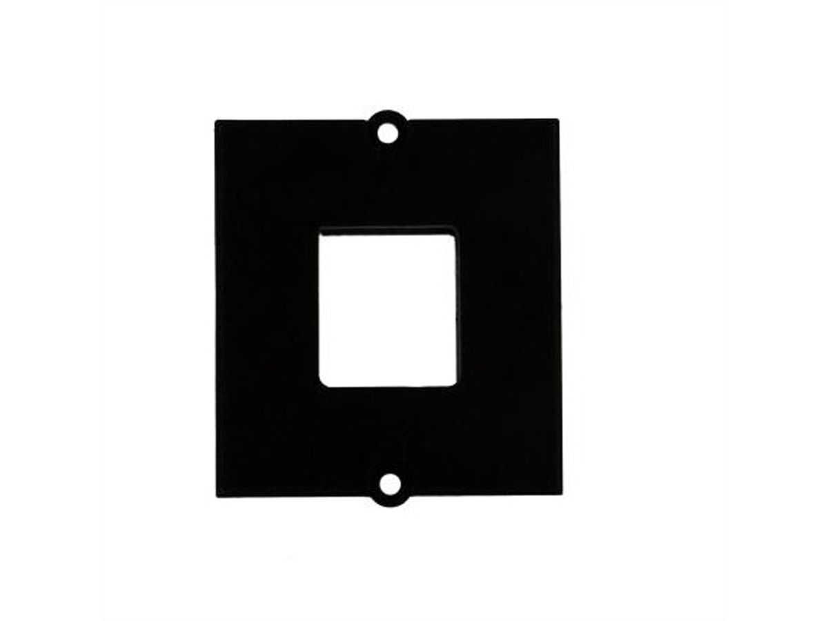 BACHMANN custom module frame 1x keystone with metal holder, black