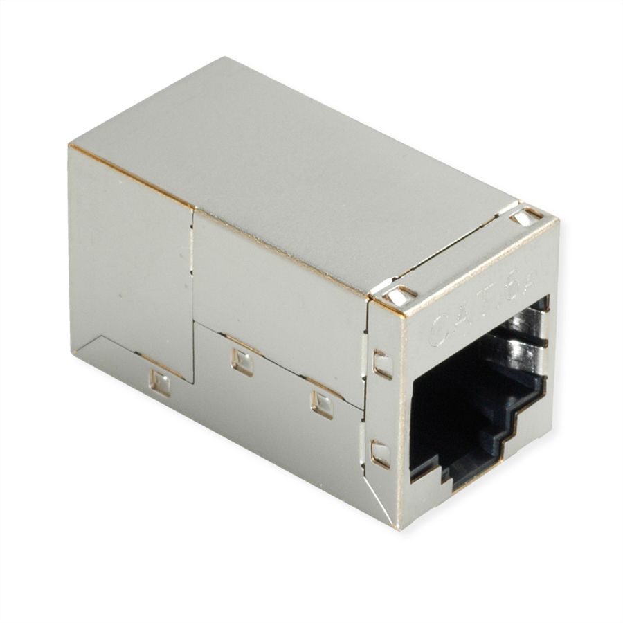 ROLINE RJ-45-koppeling afgeschermd, Cat.6A (klasse EA), zilver
