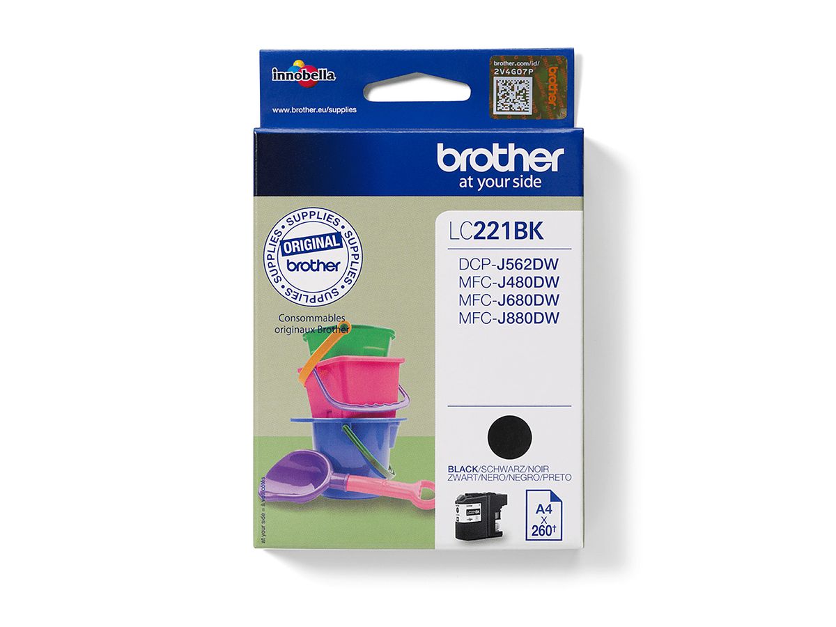 Brother LC221BK ink cartridge 1 pc(s) Original Black