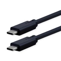 ROLINE Cable USB 3.2 Gen2 Compatible, C-C, M/M, 4K UHD-1, 10Gbit/s, Emark, 100W, black, 3 m
