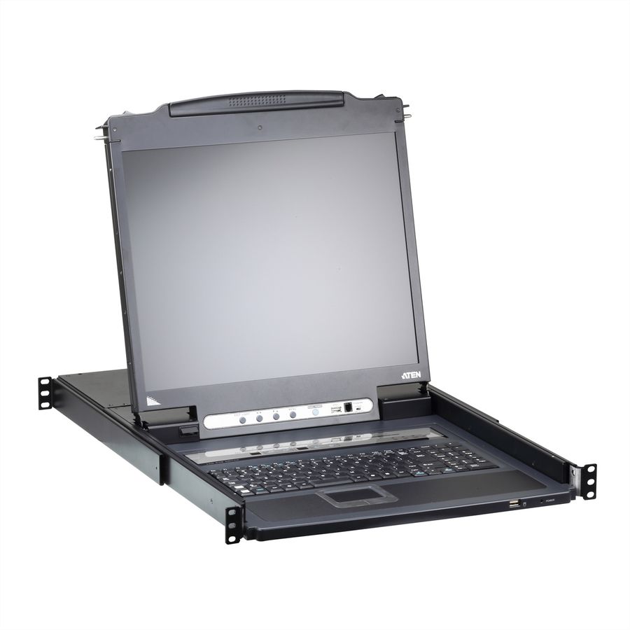 ATEN CL5716iM LCD KVM Switch Over IP, USB-PS/2,VGA, 16-poorts, FR-Layout
