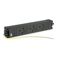 BACHMANN STEP BASE 3xUK 45° GST18 inkl. Erdung, schwarz