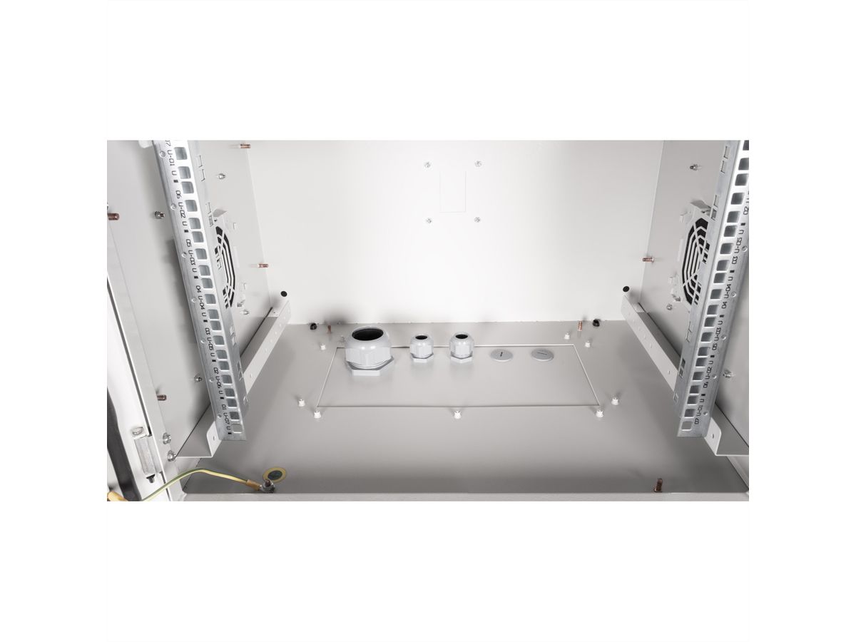 ROLINE 19-inch wandbehuizing Pro 7 U, 600x450 BxT IP55 buiten grau