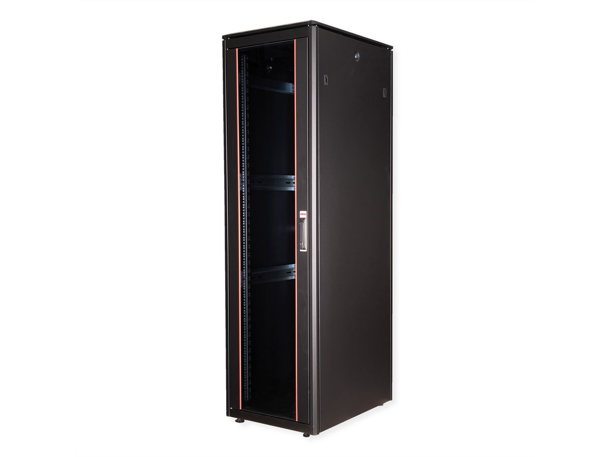 ROLINE 19-inch Network Cabinet Pro 47 U, 600x800 WxD Glass door black