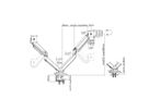 ROLINE Dual LCD Monitor Stand Pneumatic, Desk Clamp, Pivot, 5 Joints, , max. 15 kg, up to 35"