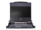 ATEN CL5716MW 43cm wide LCD KVM Switch, USB-PS/2,VGA, 16 Port, ES-Layout