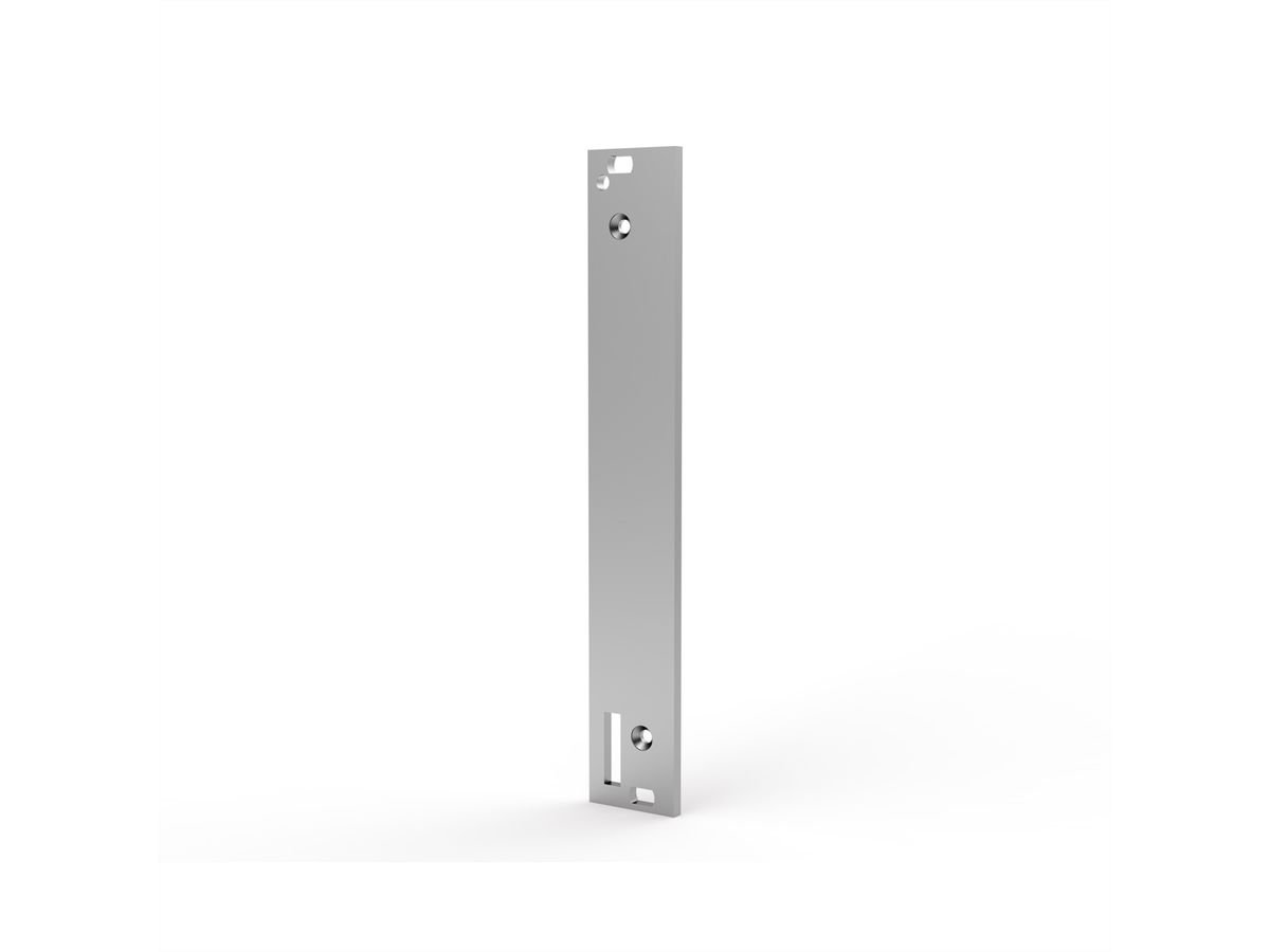 SCHROFF-insteekmodules Frontplaat, niet afgeschermd, voor handgreep vorm 1, 3 HE, 4 HE, 2,5 mm, Al, geanodiseerd vooraan, geleidend achteraan