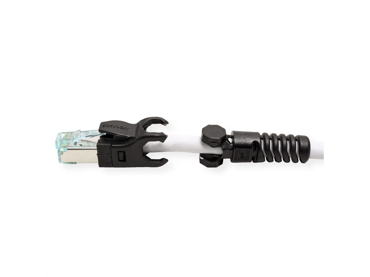 EasyLan VarioBoot Patch cable Cat.6A, S/FTP, grey, 2 m