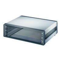SCHROFF Comptec 19" Desktop Case, Unshielded, Steel Cover, 3 U, 84 HP, 500 mm